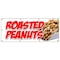 Signmission ROASTED PEANUTS BANNER SIGN fresh hot salted jumbo nut boiled georgia B-96 Roasted Peanuts - alternate 1